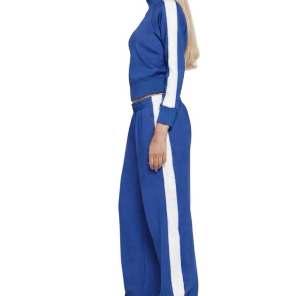 Skims Cobalt Blue And White Jacket Pants M - Picture 2 of 5